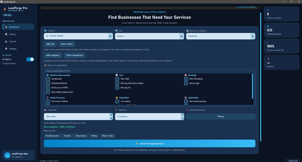 LeadForge Pro preview